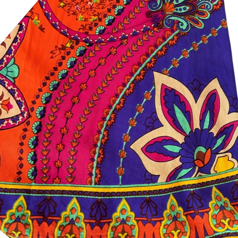 Soft Surroundings Artsy Marguerite Floral Maxi Skirt Multicolor Boho Festival L - Picture 7 of 7